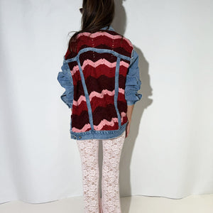 CROCHET DENIM JACKET