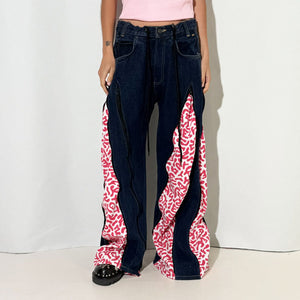 DENIM REWORKED LEOPARD