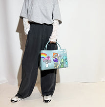Load image into Gallery viewer, SHOPPING BAG MEDIUM &quot;TURQUOISE&quot;