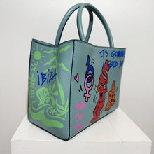 Load image into Gallery viewer, SHOPPING BAG SMALL &quot;TURQUOISE&quot;