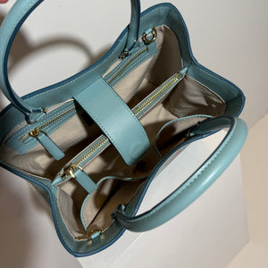 SHOPPING BAG SMALL "TURQUOISE"