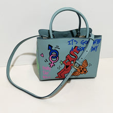 Load image into Gallery viewer, SHOPPING BAG SMALL &quot;TURQUOISE&quot;