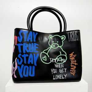 SHOPPING BAG SMALL "BLACK"