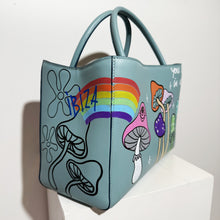 Load image into Gallery viewer, SHOPPING BAG MEDIUM &quot;TURQUOISE&quot;