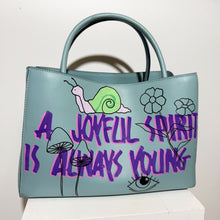 Load image into Gallery viewer, SHOPPING BAG MEDIUM &quot;TURQUOISE&quot;