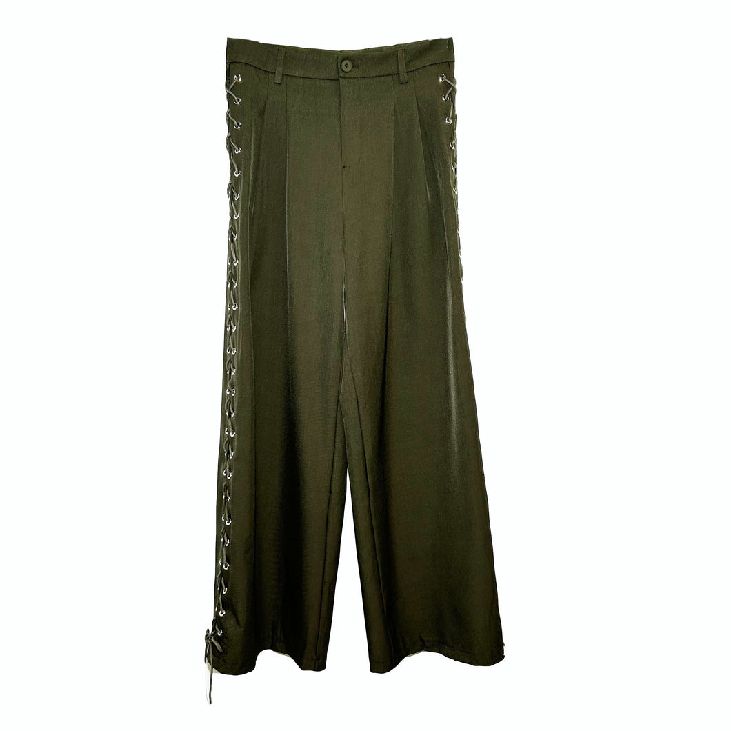 KHAKI LACE PANTS FIGHT