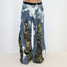 Load image into Gallery viewer, REWORKED TIE DYE DENIM PANTS