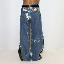 Load image into Gallery viewer, REWORKED TIE DYE DENIM PANTS
