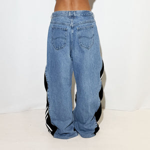 REWORKED BLACK & WHITE PANTS