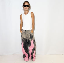 Load image into Gallery viewer, REWORKED TIE DYE PINK PANTS