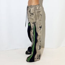 Load image into Gallery viewer, REWORKED TIE DYE GREEN PANTS