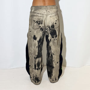 REWORKED TIE DYE GREEN PANTS