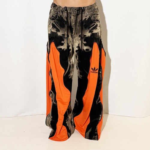 REWORKED TIE DYE FUCHSIA ORANGE