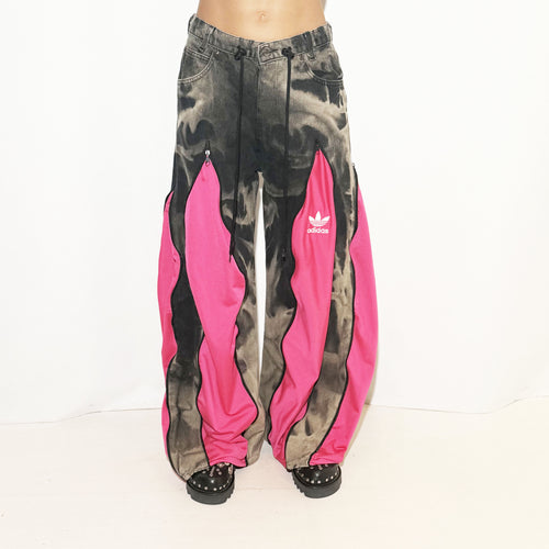 REWORKED TIE DYE FUCHSIA PINK