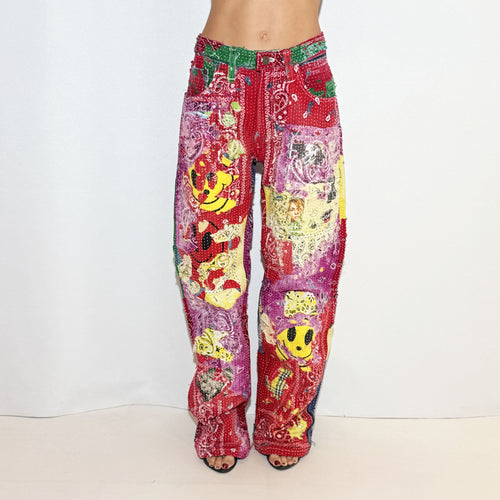 DENIM PANTS REWORKED 