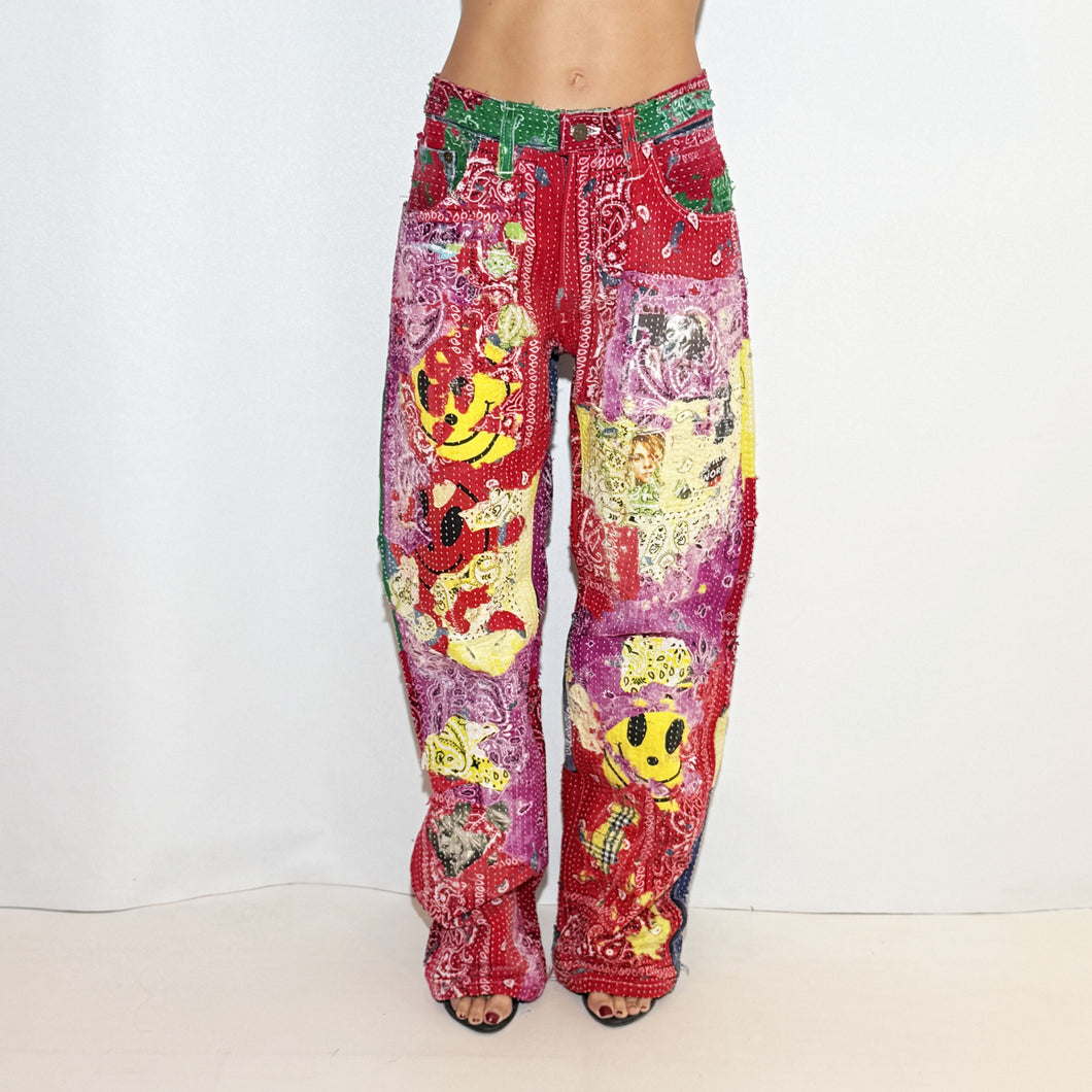 DENIM PANTS REWORKED 