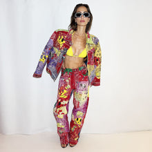 Load image into Gallery viewer, DENIM PANTS REWORKED &quot;BANDANA&quot;