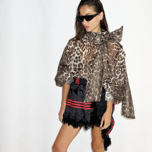 Load image into Gallery viewer, LEOPARD TIE-NECK SHIRT