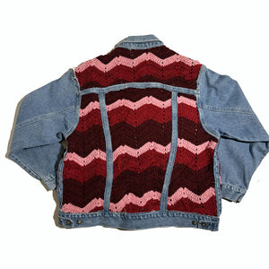 CROCHET DENIM JACKET