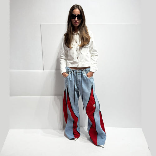 DENIM REWORKED RED